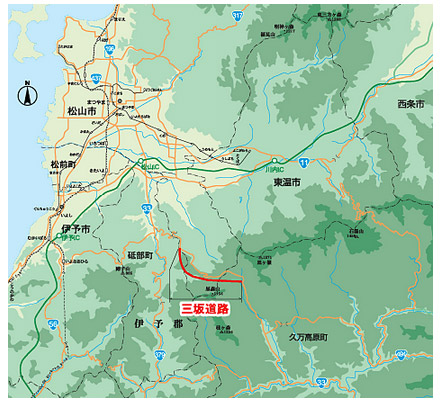三坂道路周辺MAP