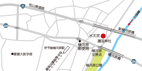 重信川砂防出張所の地図