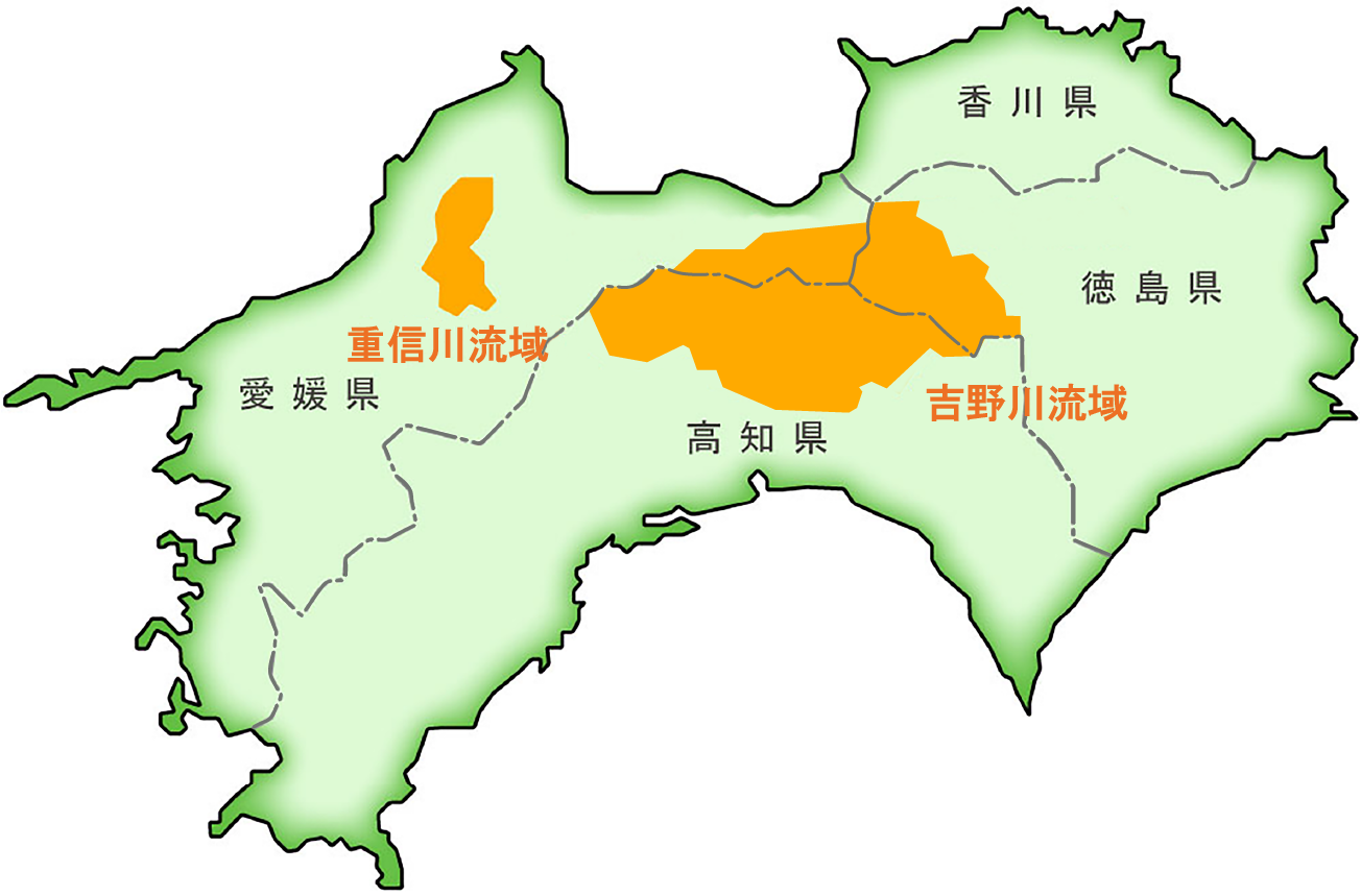 四国の砂防施設マップ
