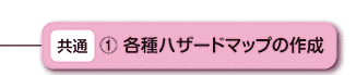 各種ハザードマップの作成