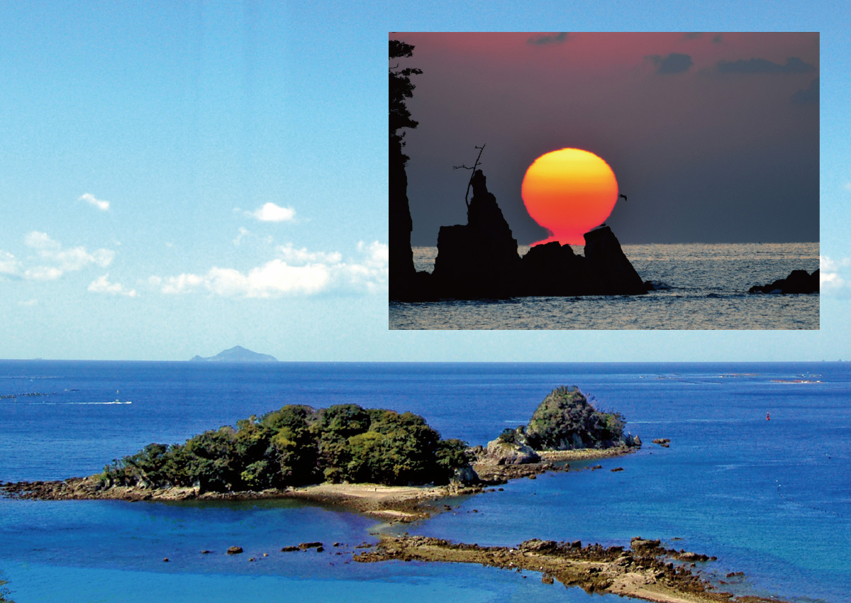 宿毛湾のだるま夕日と咸陽島