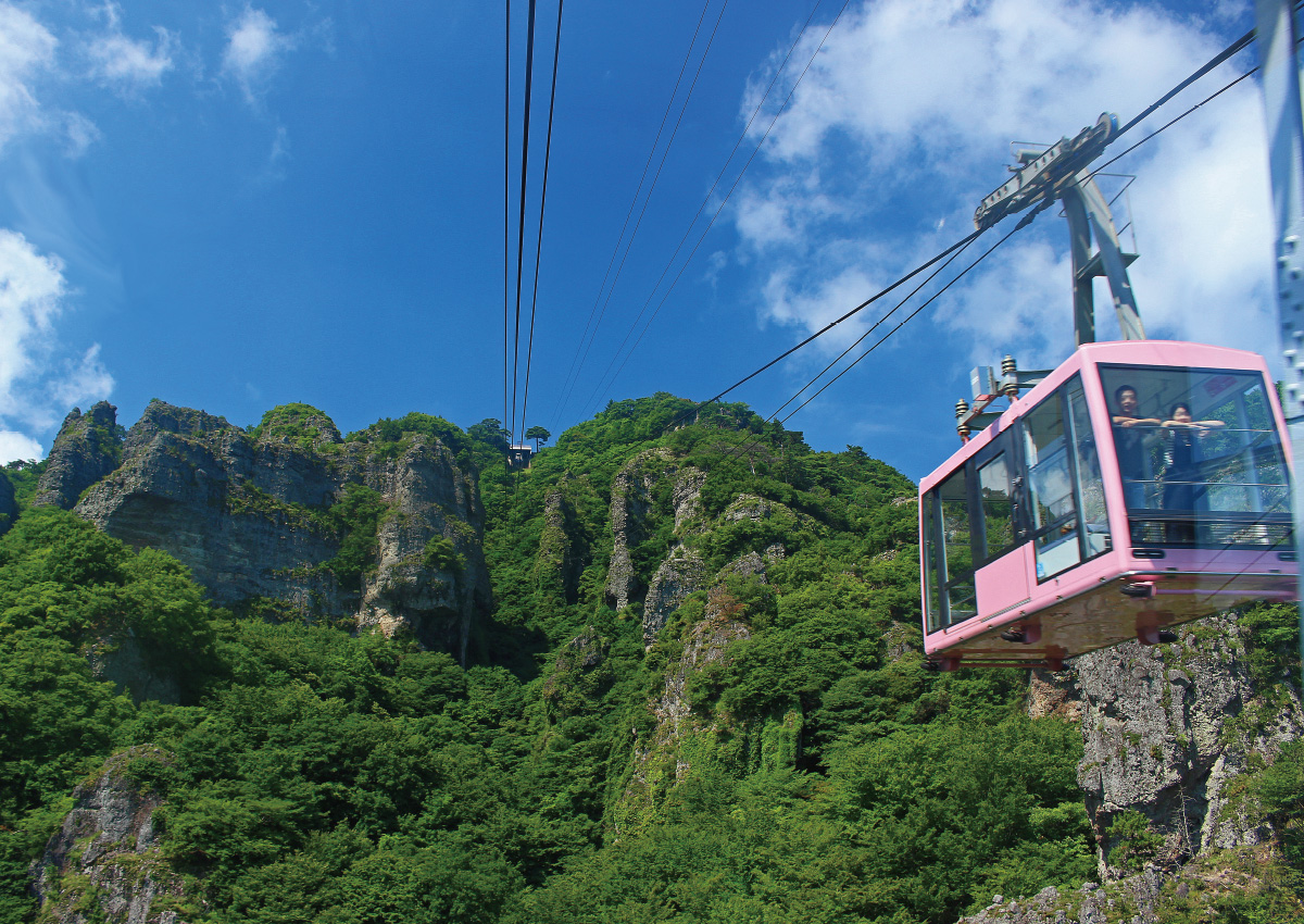 Breathtaking Aerial Views on a Remote Island with the Kankakei Ropeway