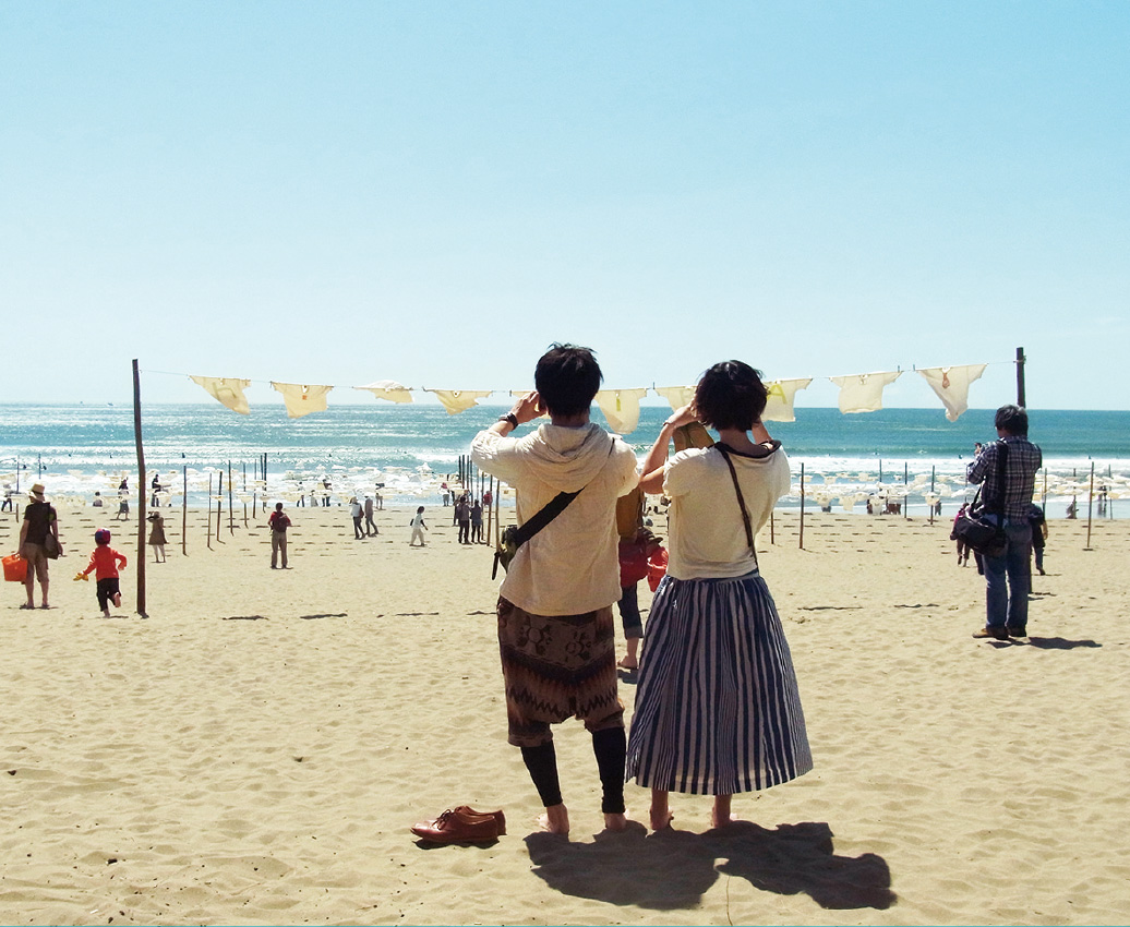 砂浜美術館（高知県黒潮町 入野の浜）