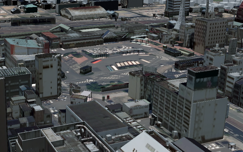 松山市3D都市データ