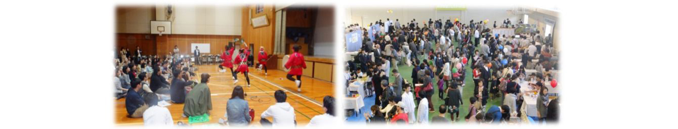 左から四国圏の魅力を若者に伝える交流イベント、学問への関心を高める大学主催の体験イベントの写真