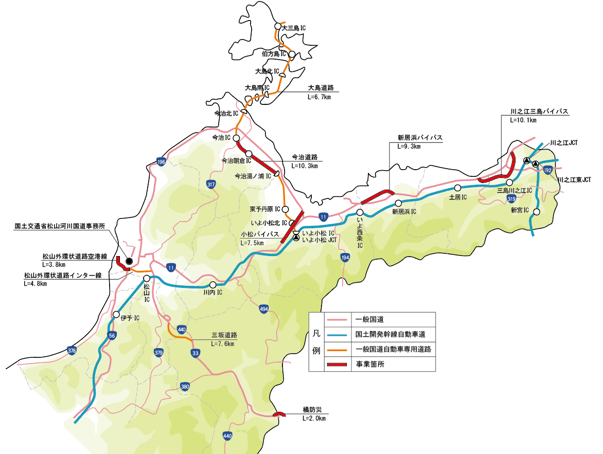 道路事業箇所概要図