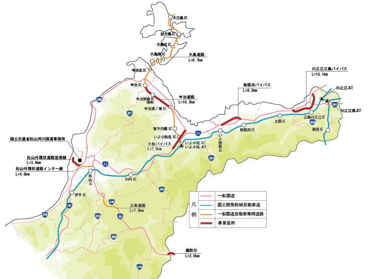 道路事業箇所概要図