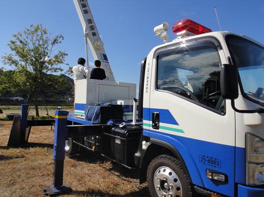 写真：【災害対策機械の操作体験】
