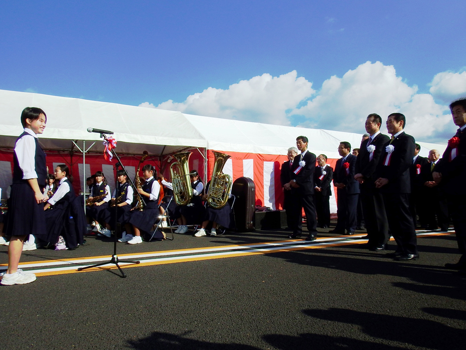 写真：【椿中学校吹奏楽部代表の挨拶】
