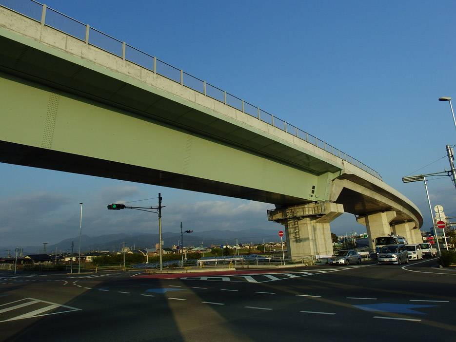 写真：【千舟町古川線　接続交差点　付近 】