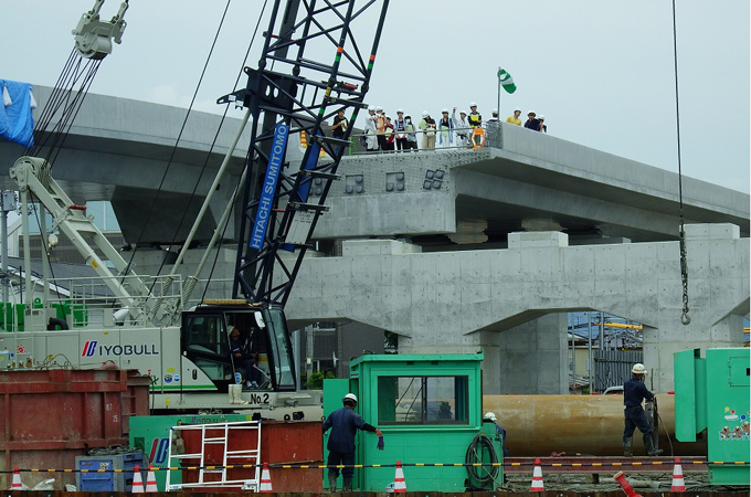写真：【杭基礎工事見学】