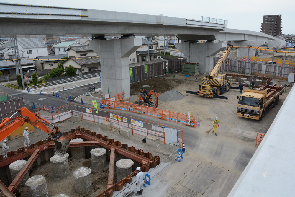 写真：【杭基礎工事見学】