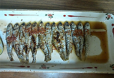 オイカワの料理