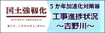 国土強靭化 5か年加速化対策等工事進捗状況～吉野川～