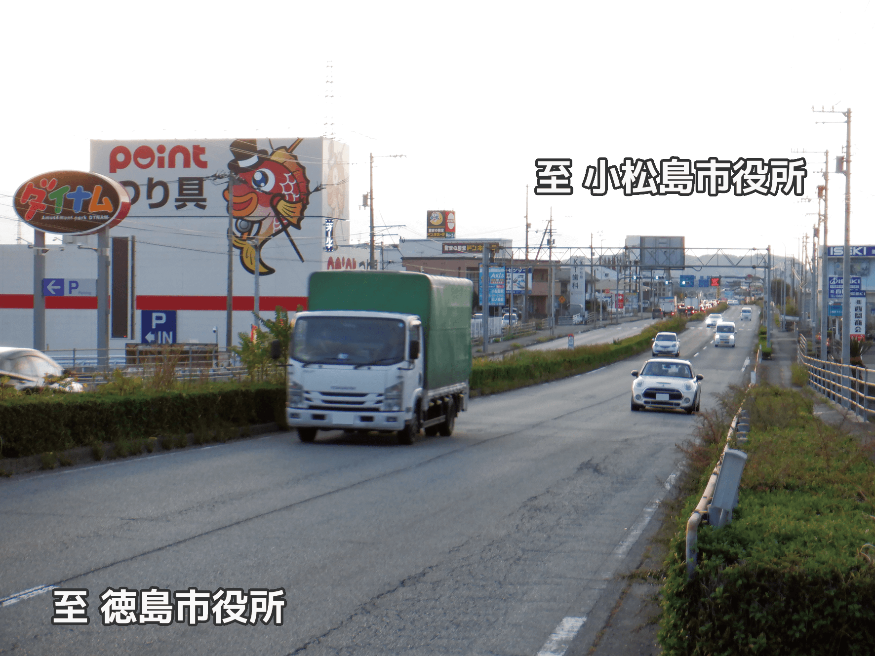 写真：空いている道路の様子
