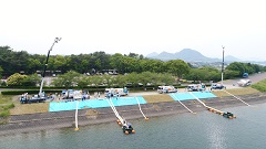 排水ポンプ車の操作訓練